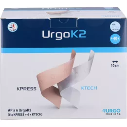 Urgok2 Système de compression 10 cm Circonférence de la cheville 25-32 cm, 6 pcs