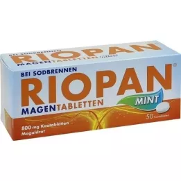 RIOPAN Comprimés destomac Menthe 800 mg comprimés à croquer, 50 pc