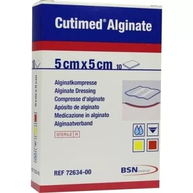 CUTIMED Alginate Alginate compresse 5x5 cm, 10 pc CUTIMED Alginate Alginate compresse 5x5 cm, 10 pc