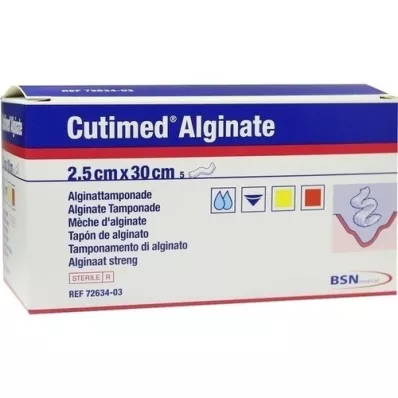 CUTIMED Tamponnade dalginate dalginate 2,5x30 cm, 5 pc CUTIMED Tamponnade dalginate dalginate 2,5x30 cm, 5 pc