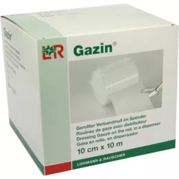GAZIN Bandage de gaze 10 cmx10 m 8 fois, 1 pièce