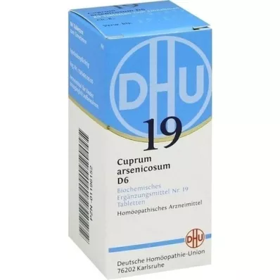 BIOCHEMIE DHU 19 Cuprum arsenicosum D 6 comprimés, 80 pc