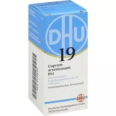 BIOCHEMIE DHU 19 Cuprum arsenicosum D 12 comprimés, 80 pc