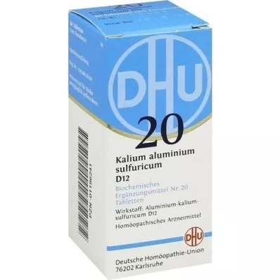 BIOCHEMIE DHU 20 potassium alun.sulfur.D 12 comprimés, 80 pc