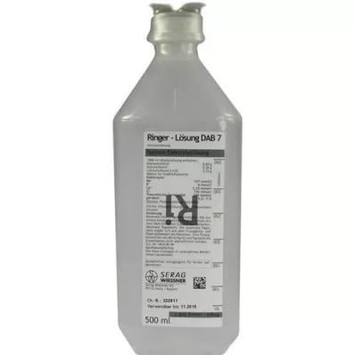 RINGER LÖSUNG DAB 7 plastique, 500 ml RINGER LÖSUNG DAB 7 plastique, 500 ml
