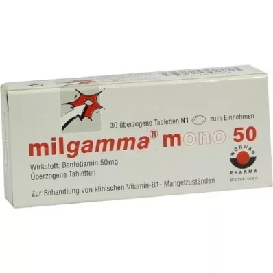 MILGAMMA mono 50 comprimés enrobés, 30 pc MILGAMMA mono 50 comprimés enrobés, 30 pc