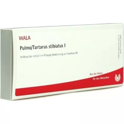 PULMO/TARTARUS stibiatus I ampoules, 10X1 ml