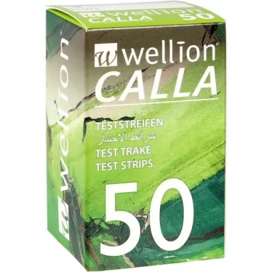 WELLION CALLA Bandelettes de test de glycémie, 50 pc WELLION CALLA Bandelettes de test de glycémie, 50 pc