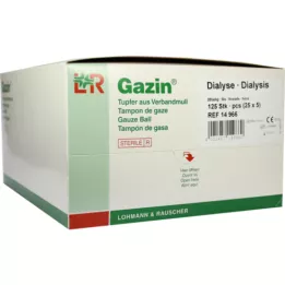GAZIN Écouvillon de dialyse 2+3 stérile avec anneau de protection, 125 pièces