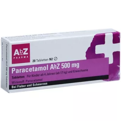 PARACETAMOL AbZ 500 mg comprimés, 20 pc