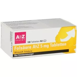 FOLSÄURE AbZ 5 mg comprimés, 100 pc