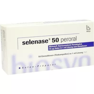 SELENASE 50 solution buvable perorale, 50X1 ml