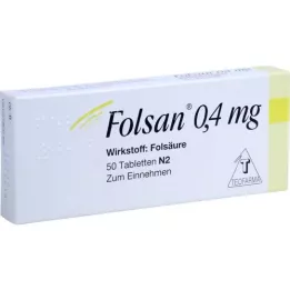 FOLSAN comprimés de 0,4 mg, 50 pc