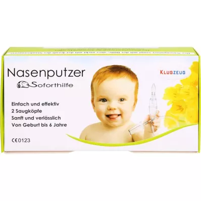 KLUGZEUG Aspirateur nasal à aide immédiate pour nettoyant nasal, 1 pc KLUGZEUG Aspirateur nasal à aide immédiate pour nettoyant nasal, 1 pc