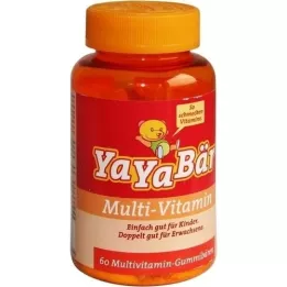 YAYABÄR Gommes aux fruits vitamines pour enfants, 60 pc