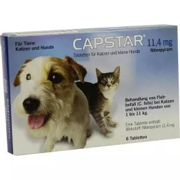 CAPSTAR Comprimés de 11,4 mg pour chats/petits chiens, 6 pc