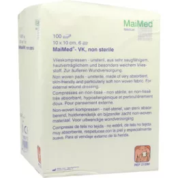 VLIESKOMPRESSEN 10x10 cm non stérile 6 fois, 100 pc