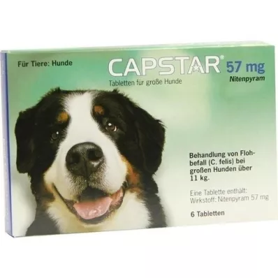 CAPSTAR Comprimés de 57 mg pour grands chiens, 6 pc
