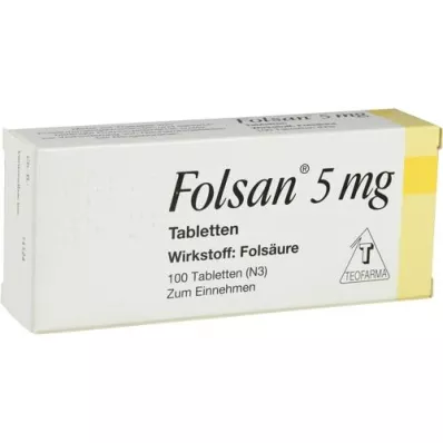 FOLSAN comprimés de 5 mg, 100 pc FOLSAN comprimés de 5 mg, 100 pc