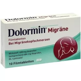 DOLORMIN Comprimés pelliculés de migraine, 10 pc