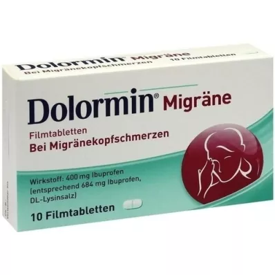DOLORMIN Comprimés pelliculés de migraine, 10 pc