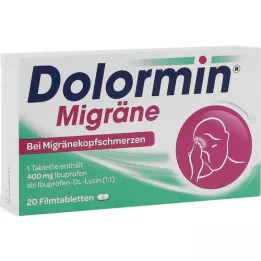 DOLORMIN Comprimés pelliculés de migraine, 20 pc
