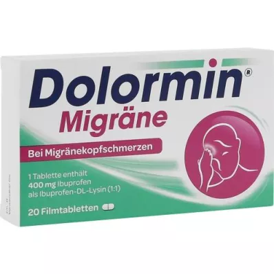 DOLORMIN Comprimés pelliculés de migraine, 20 pc
