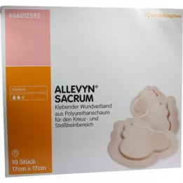 ALLEVYN Sacrum petit pansement adhésif 17x17 cm, 10 pc
