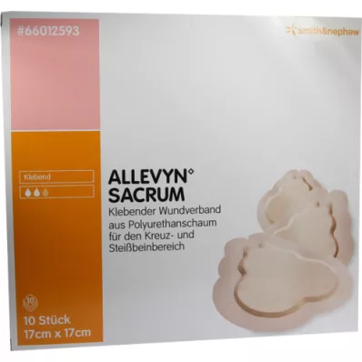 ALLEVYN Sacrum petit pansement adhésif 17x17 cm, 10 pc