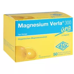 MAGNESIUM VERLA 300 granulés oranges, 50 pcs