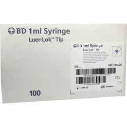 BD PLASTIPAK Spr.1 ml Luer Lok 3 pièces, 100X1 ml