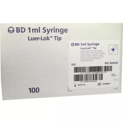 BD PLASTIPAK Spr.1 ml Luer Lok 3 pièces, 100X1 ml BD PLASTIPAK Spr.1 ml Luer Lok 3 pièces, 100X1 ml