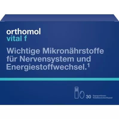 ORTHOMOL Pack combiné bouteille/capsule Vital F, 30 pc ORTHOMOL Pack combiné bouteille/capsule Vital F, 30 pc