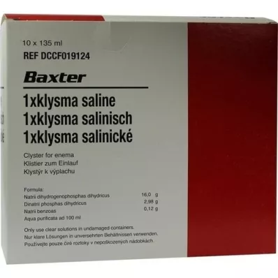 KLYSMA 1x solution saline, 10X135 ml