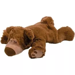 WÄRME STOFFTIER Ours endormi marron, 1 pièce