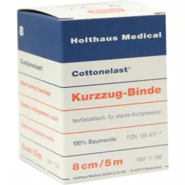 KURZZUGBINDE Coton élastique 8 cmx5 m, 1 pièce