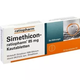 SIMETHICON-ratiopharm 85 mg comprimés à croquer, 20 pc