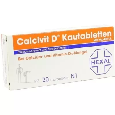 CALCIVIT D Comprimés à croquer, 20 pc CALCIVIT D Comprimés à croquer, 20 pc