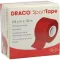 DRACO TAPEVERBAND 3,8 cmx10 m rouge, 1 pièce