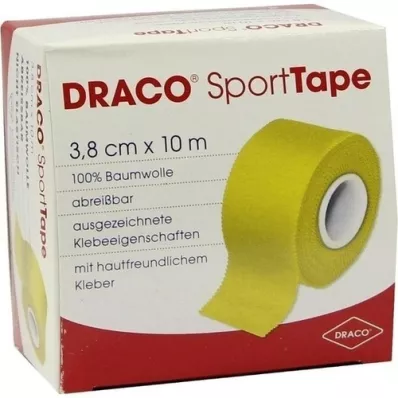 DRACO TAPEVERBAND 3,8 cmx10 m jaune, 1 pièce