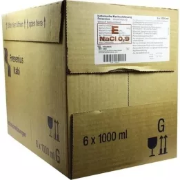 ISOTONISCHE Solution saline 0,9% Glasfl.Fresenius, 6X1000 ml