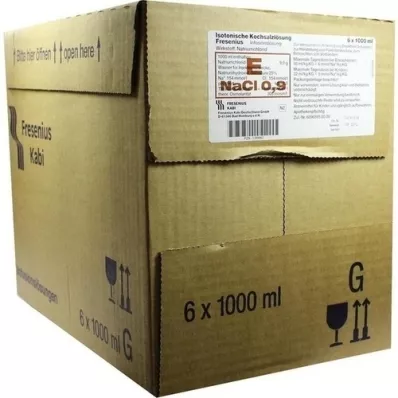 ISOTONISCHE Solution saline 0,9% Glasfl.Fresenius, 6X1000 ml ISOTONISCHE Solution saline 0,9% Glasfl.Fresenius, 6X1000 ml