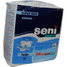 SUPER SENI Pantalons dincontinence pour adultes taille 3 L, 10 pièces