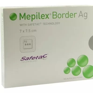 MEPILEX Connexion en mousse Border Ag 7x7,5 cm stérile, 5 pc MEPILEX Connexion en mousse Border Ag 7x7,5 cm stérile, 5 pc