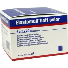 ELASTOMULL manche couleur 6 cmx20 m papier de fixation bleu, 1 pièce