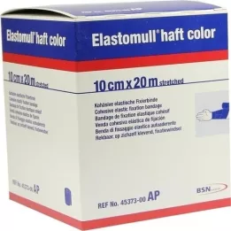ELASTOMULL manche couleur 10 cmx20 m papier de fixation bleu, 1 pièce