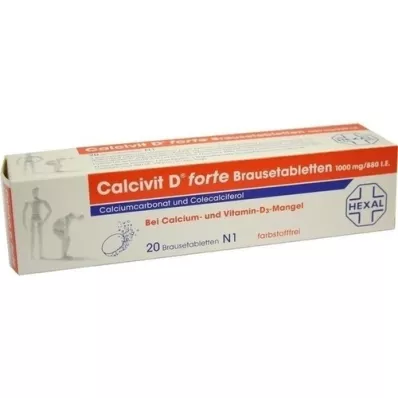 CALCIVIT Comprimés effervescents D forte, 20 pc