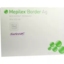 MEPILEX Connexion en mousse Border Ag 10x12,5 cm stérile, 5 pc