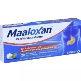 MAALOXAN Comprimés à croquer 25 mVal, 20 pc