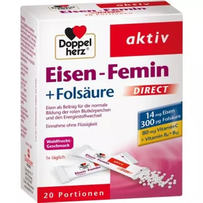 DOPPELHERZ Fer Femin DIRECT Granulés, 20 pc DOPPELHERZ Fer Femin DIRECT Granulés, 20 pc